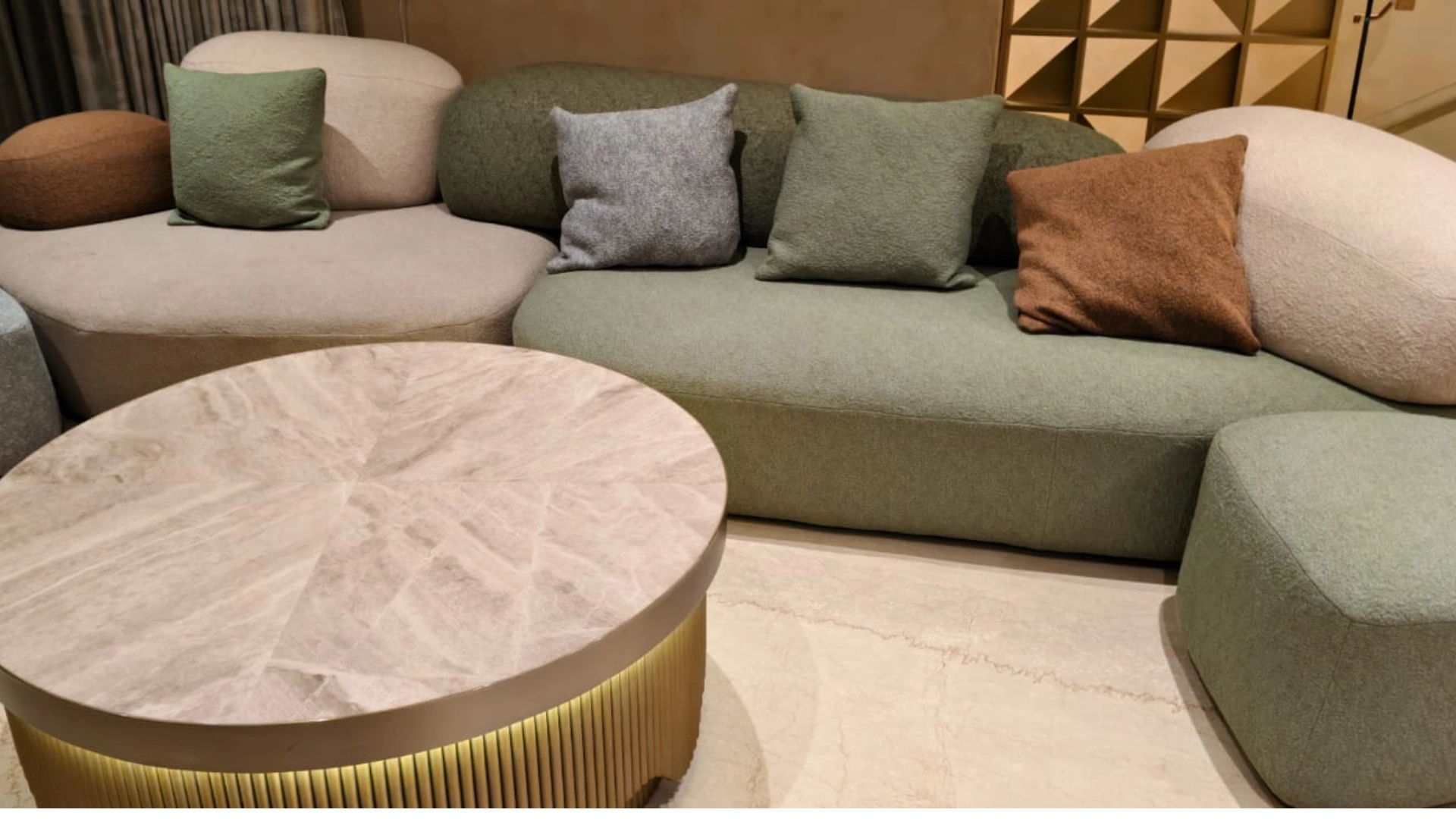 Completed sofa cleaning and fabric protection project by Surface Armor